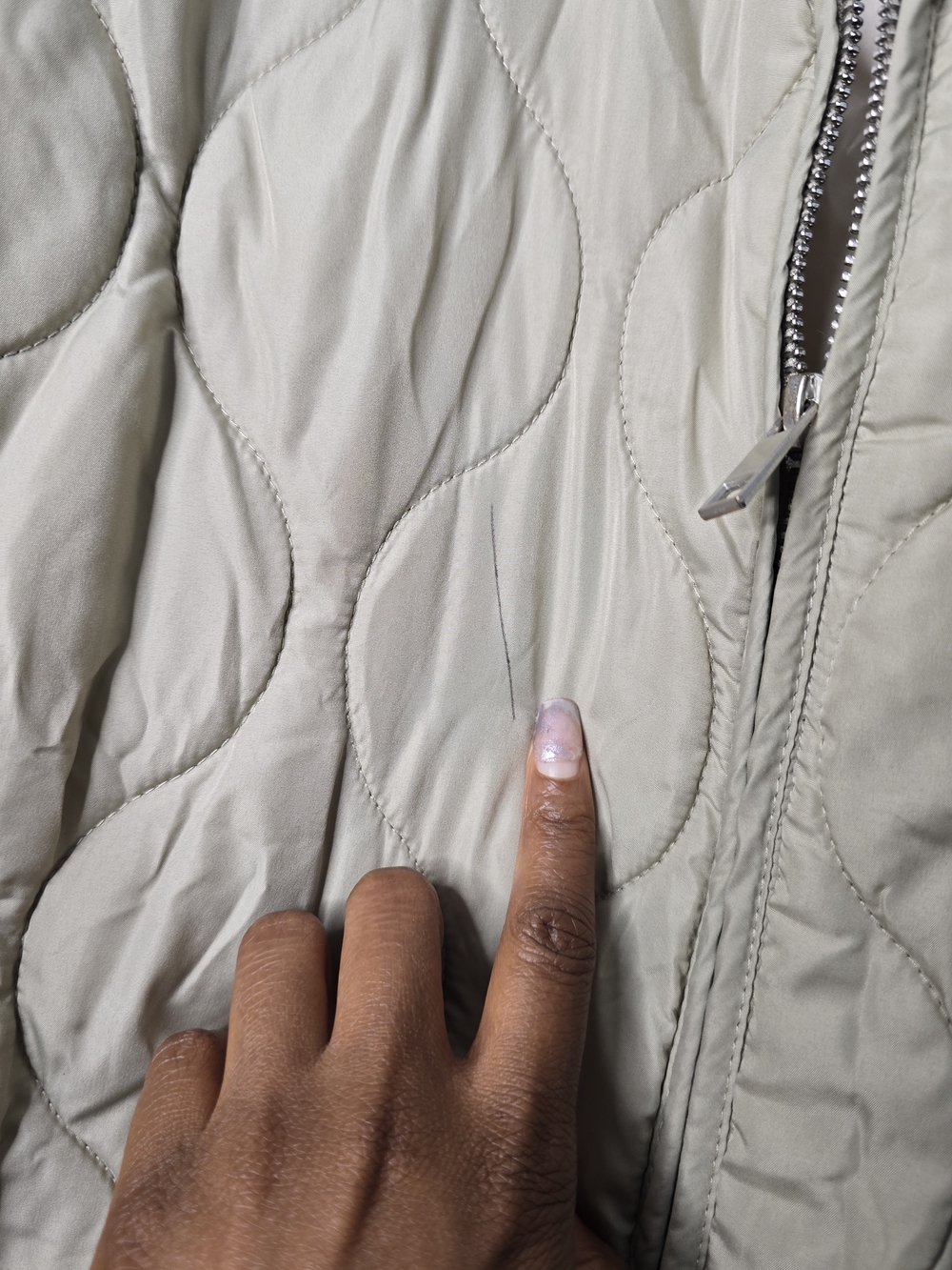 Zara Cream Water-Repellent Puffer Jacket - Picture 3 of 10